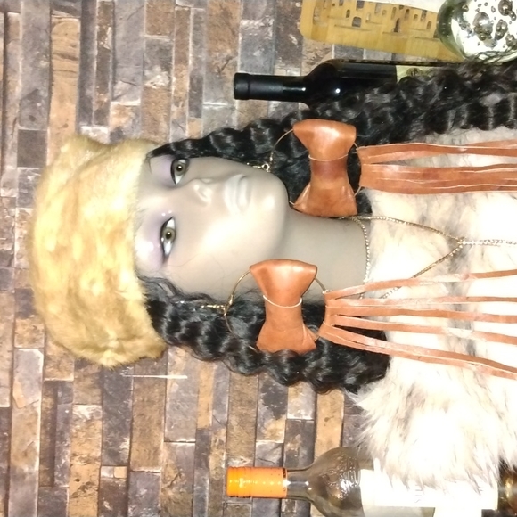 Vintage Accessories - Vintage Mink Pillboy Hat